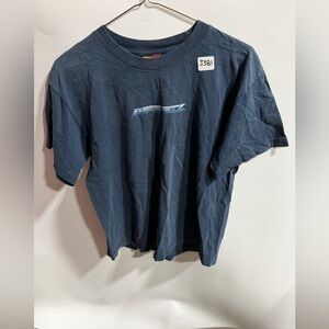 #3381-Men's Navy Graphic Tee - Blue Logo
